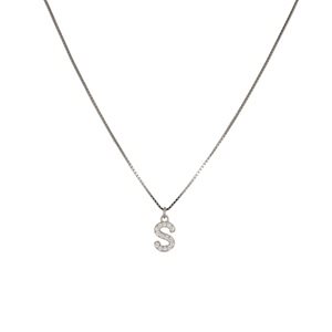 Collana Dilvdò Letters in Argento Zircone CLDBS - CLDBS